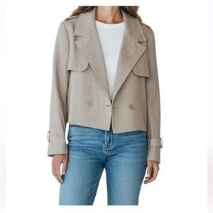 Halogen Taupe Cropped Blazer Small NWT
